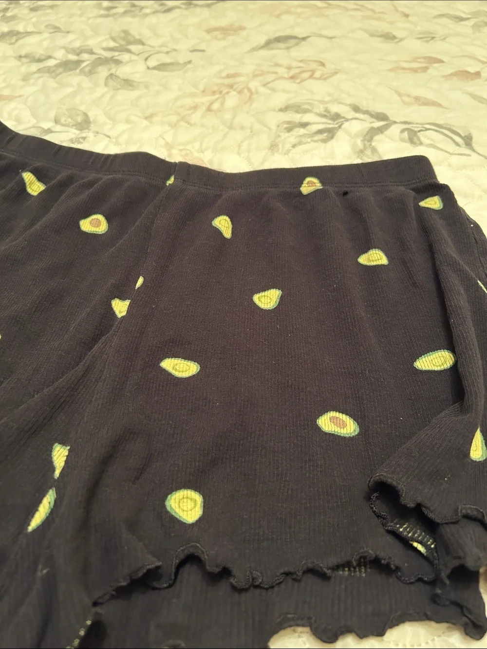 H&M Black Avocado Print Pajama Set